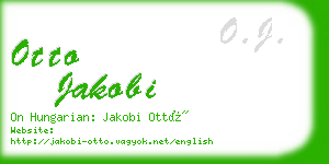 otto jakobi business card